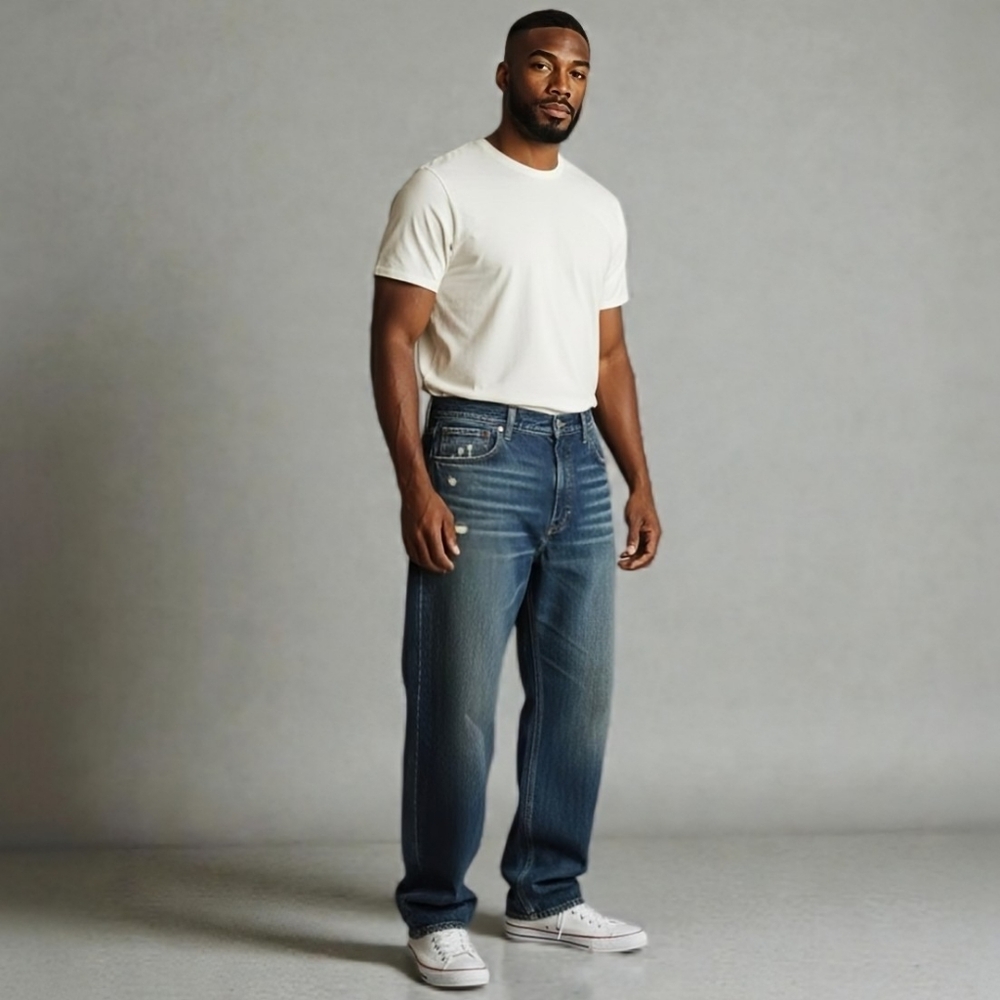 Vintage Ralph‎ Lauren Jeans Denim & Supply Straight Leg Distressed Cotton 34×30
